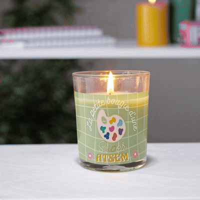 Bougie Verre Super ATSEM - Palette de Peinture