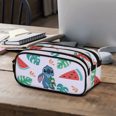 Maxi Trousse Stitch Disney Triple Compartiment